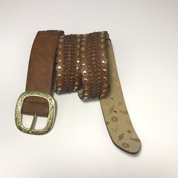 Betsey Johnson Accessories - Betsey Johnson Cognac Brown Leather  Women's Belt